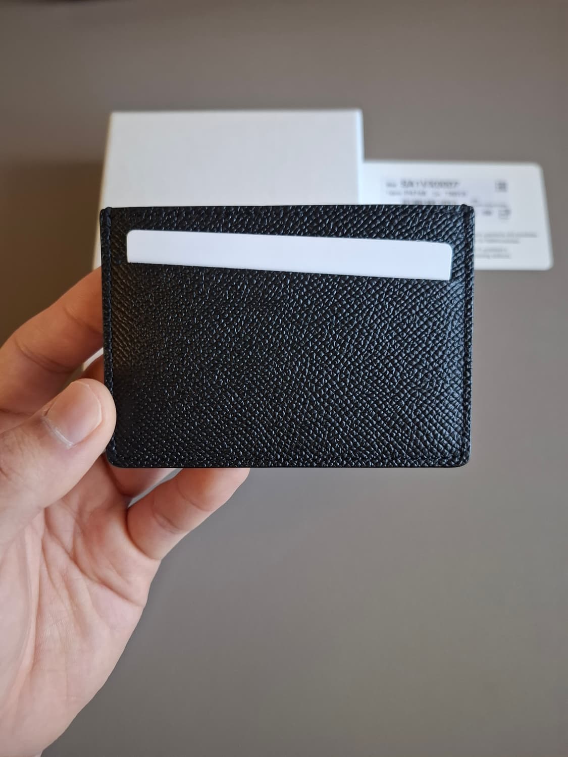 메종 마르지엘라 블랙 가죽 카드지갑 상품이미지3