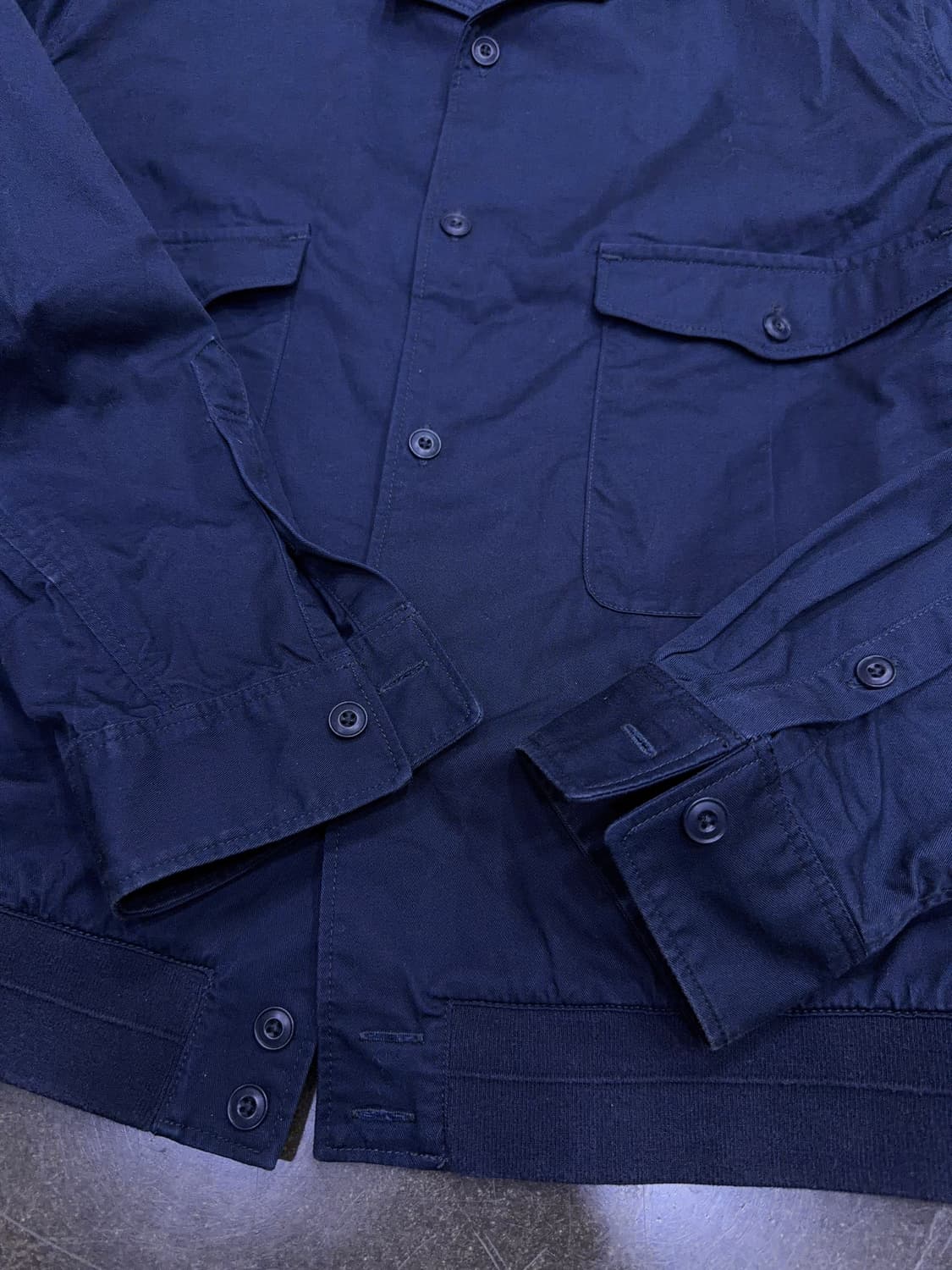 유니클로 x 르메르 포켓 쇼트 자켓 블루종 네이비 L 상품이미지7