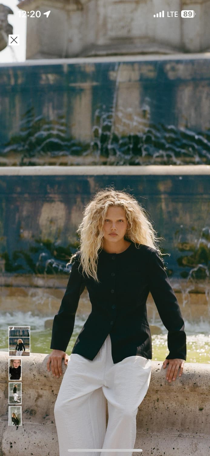 자라 숄더 패드 타이드핏 블레이저 S 상품이미지3