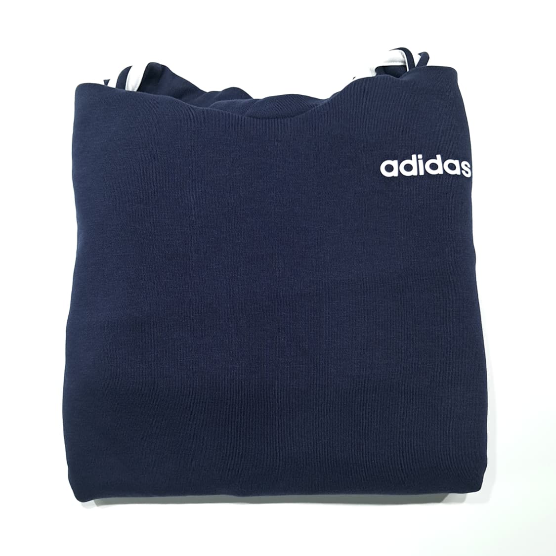 CK141 L 아디다스 삼선로고 네이비 후드 티셔츠 상품이미지7