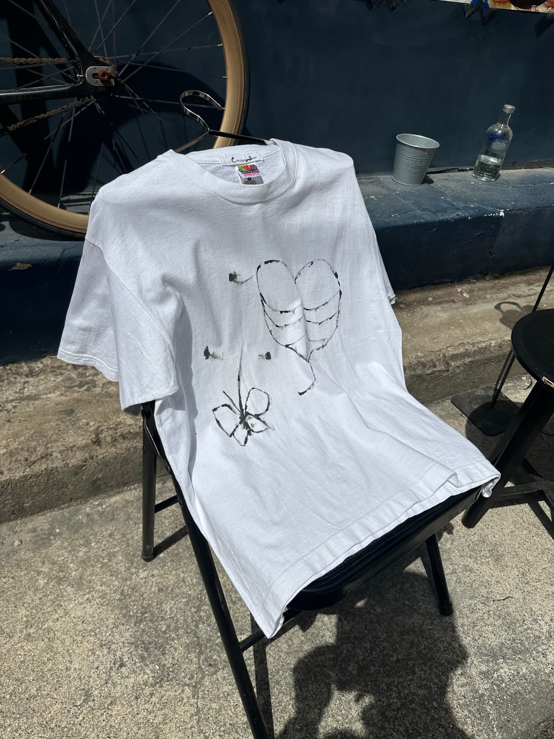 90’s FRUIT OF THE LOOM paint T 상품이미지1