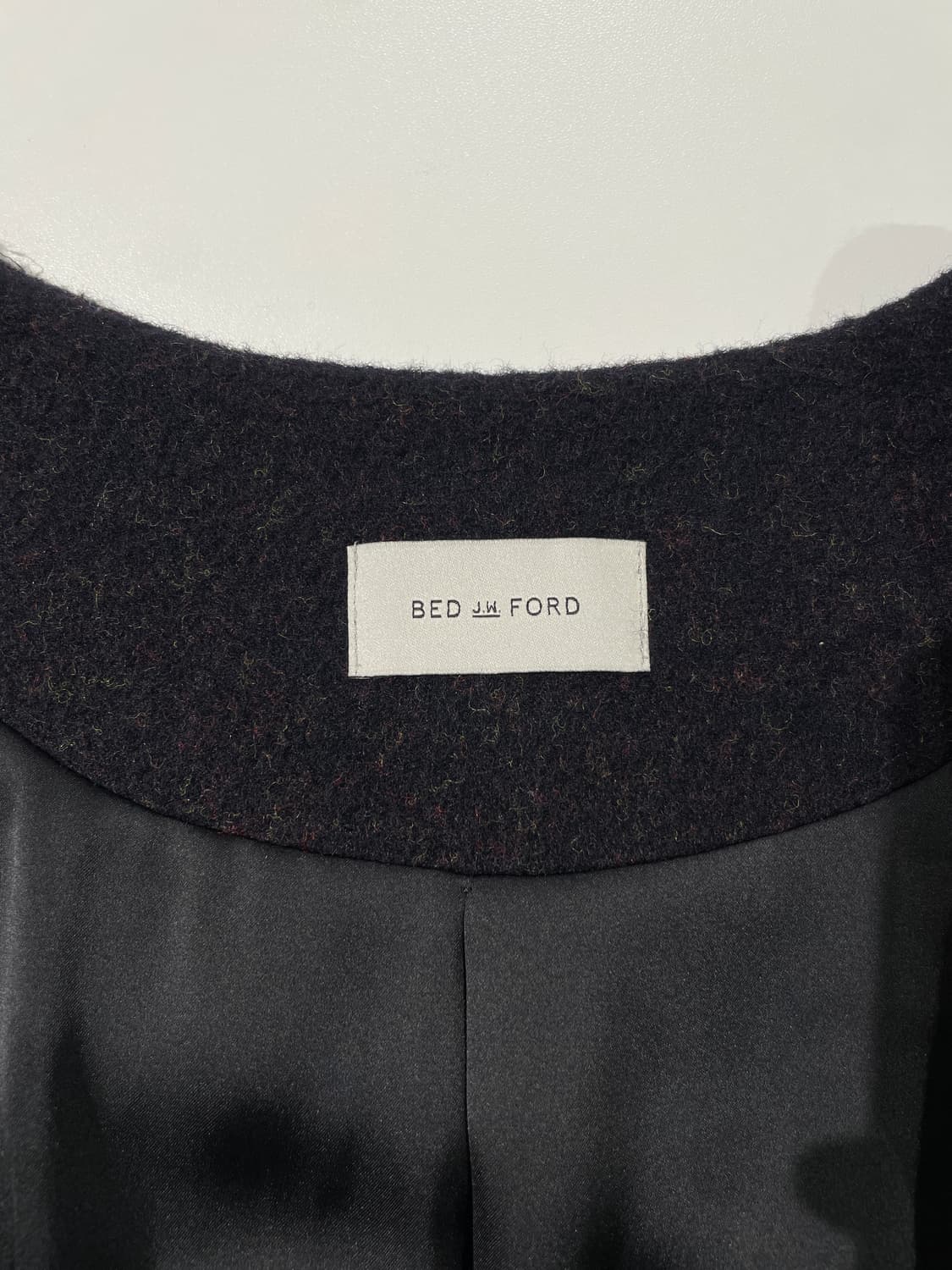 베드 제이 더블유 포드 17A/W 다크 브라운 기모노 랩 울 코트 상품이미지7