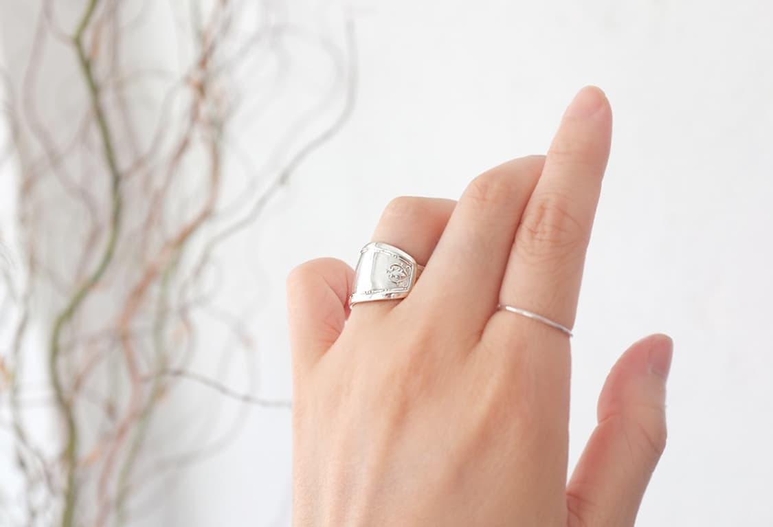 1920s 앤틱반지 빈티지 스푼반지 빈티지 엔틱 스푼링 101551 상품이미지8