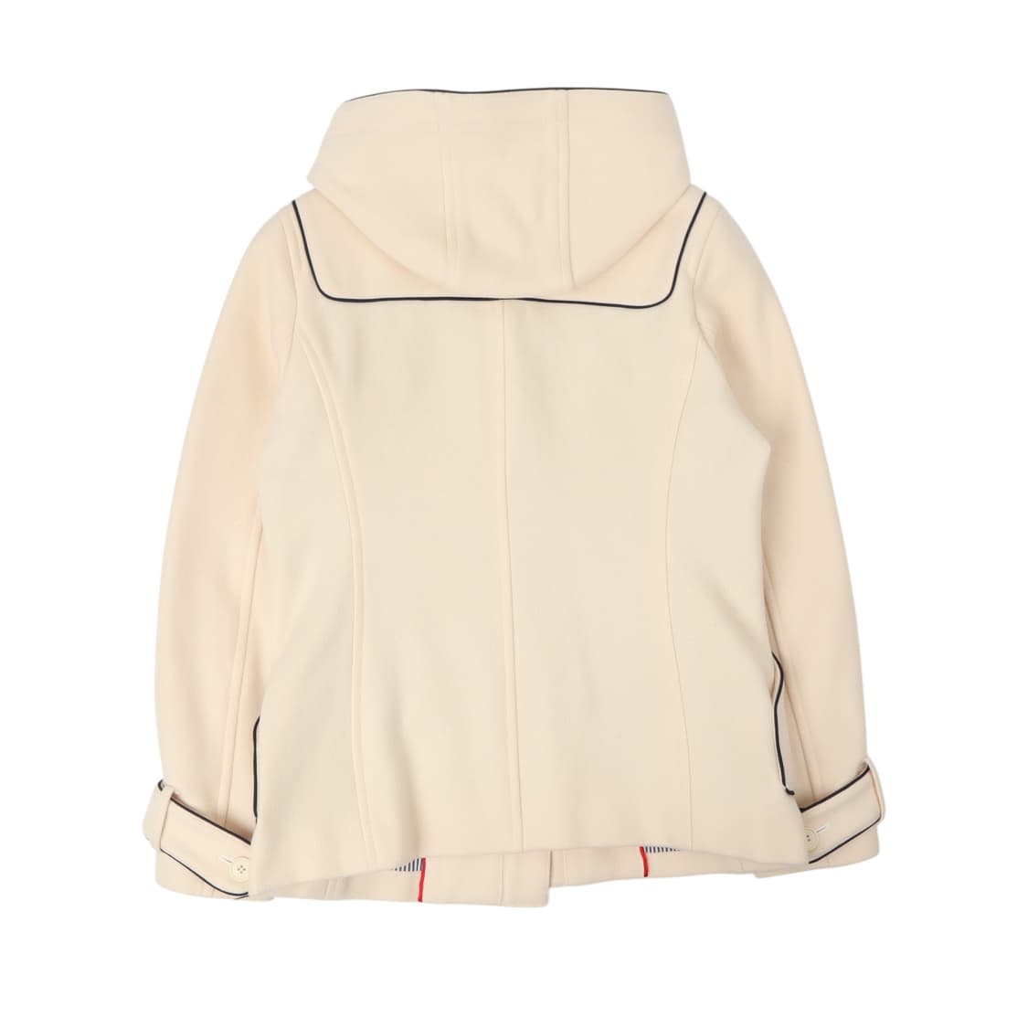 라코스테 아이보리 울 후디 코트 자켓 상품이미지5