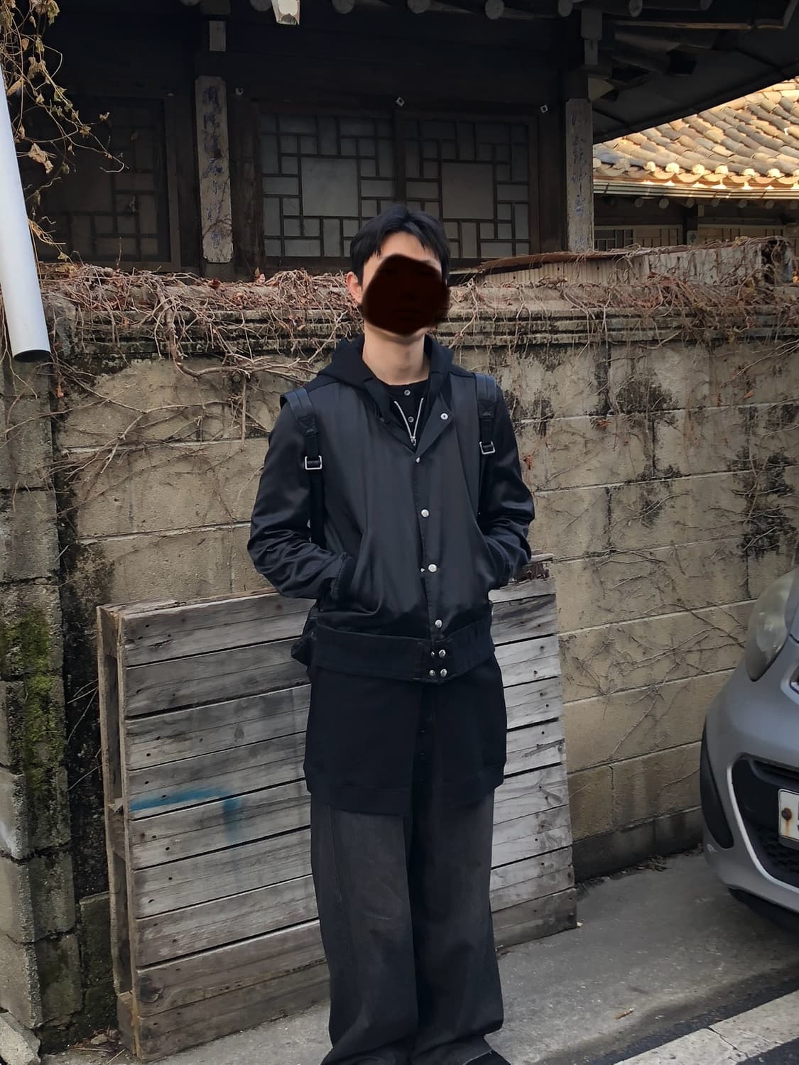 미하라야스히로 레이어드 후디 바시티 자켓 상품이미지4