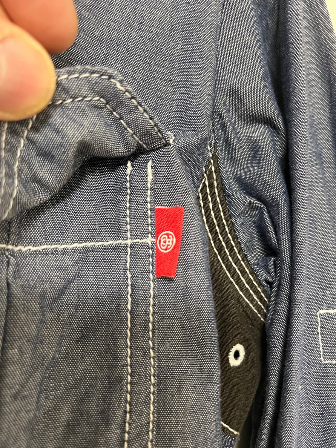 Stussy 스투시 샴브레이 워크셔츠 m 상품이미지2