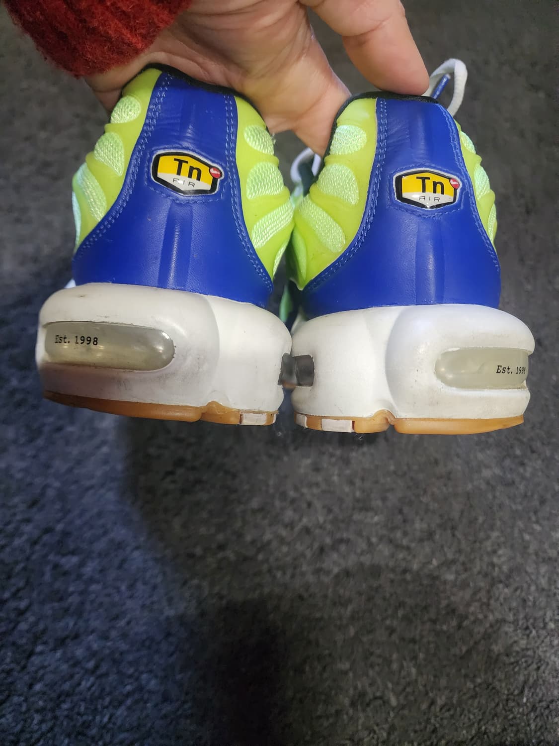 나이키 에어맥스 플러스 고스트그린올드로얄 상품이미지9