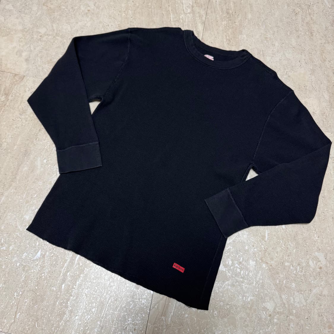 [XL] 슈프림 헤인즈 써멀 크루 블랙 상품이미지2