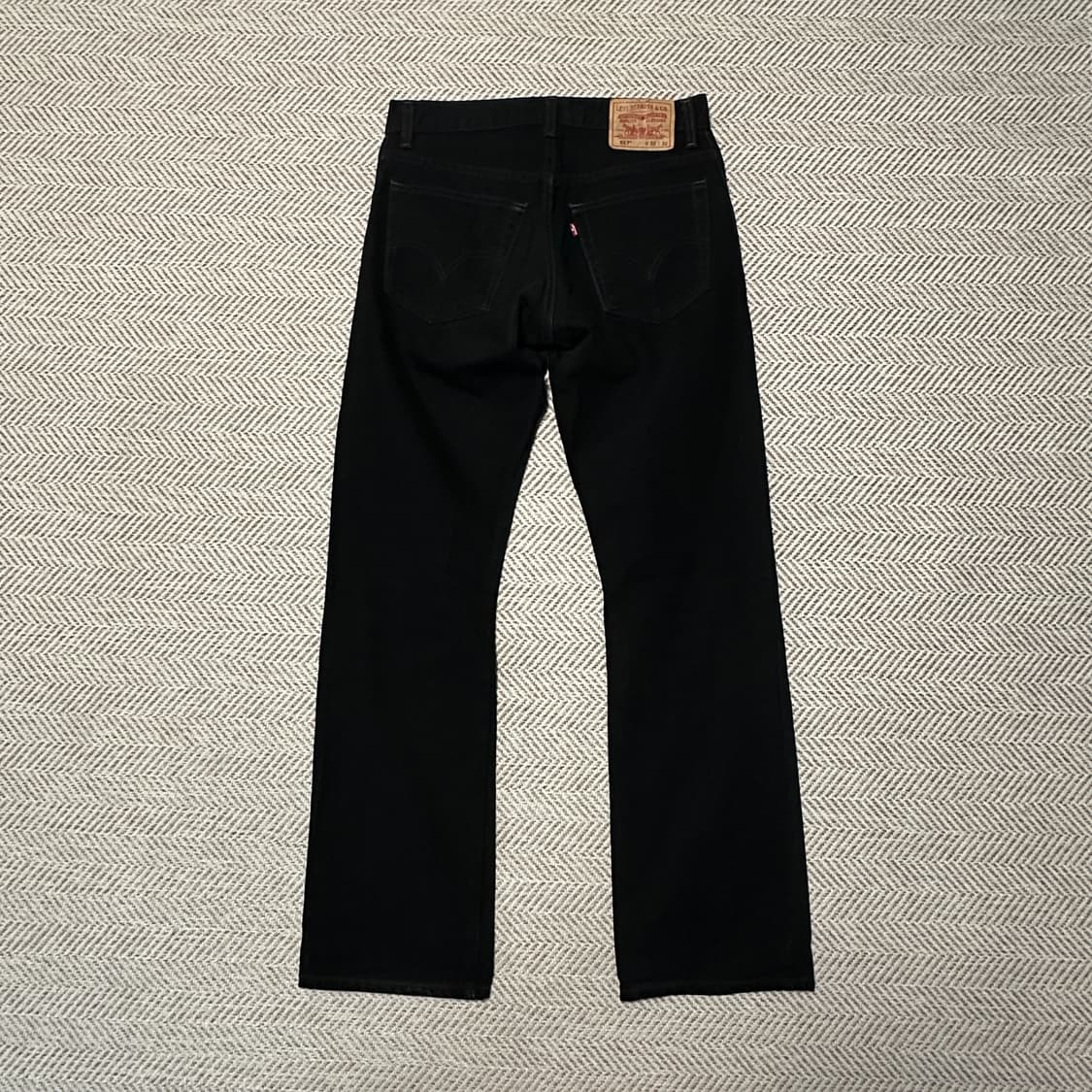 LEVI'S 517 boot cut black jeans denim 상품이미지2
