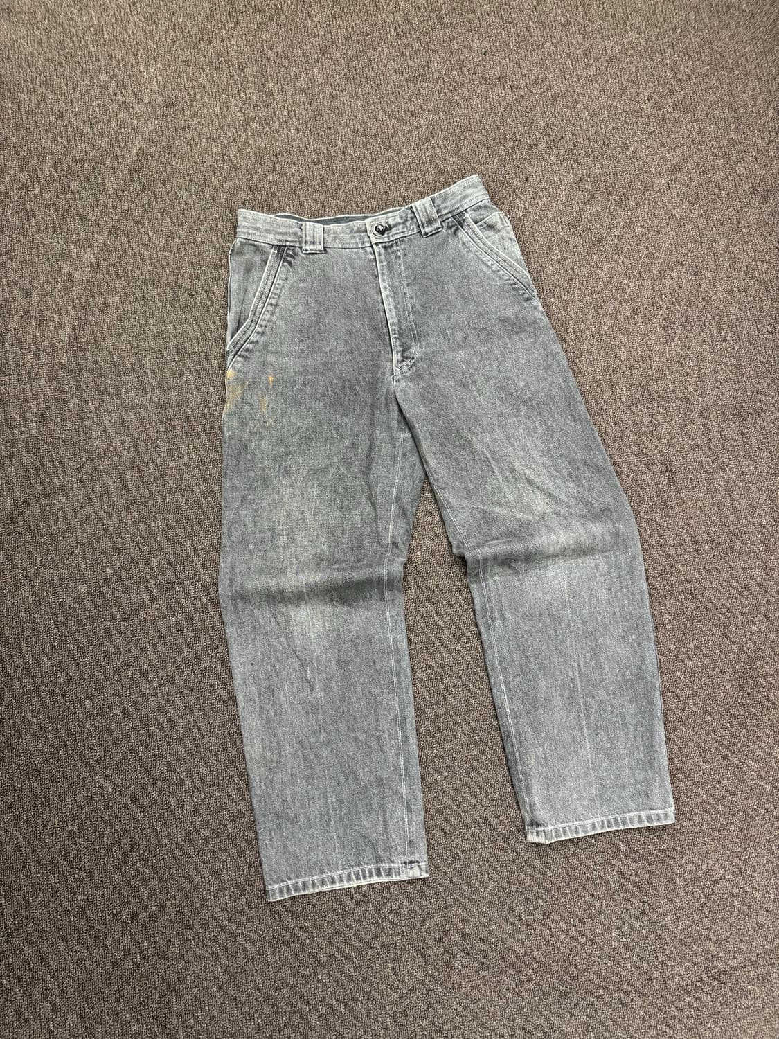 OS)Japanese vintage 포켓 자수 여성 흑청데님 상품이미지4