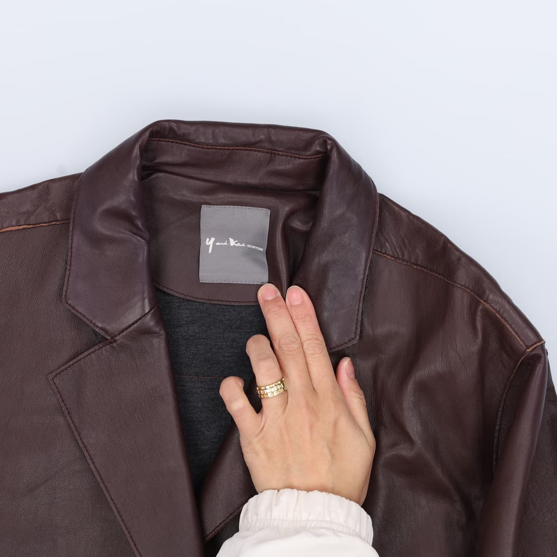 77 와이앤케이 여성 가죽 블레이저 0403H1 상품이미지3