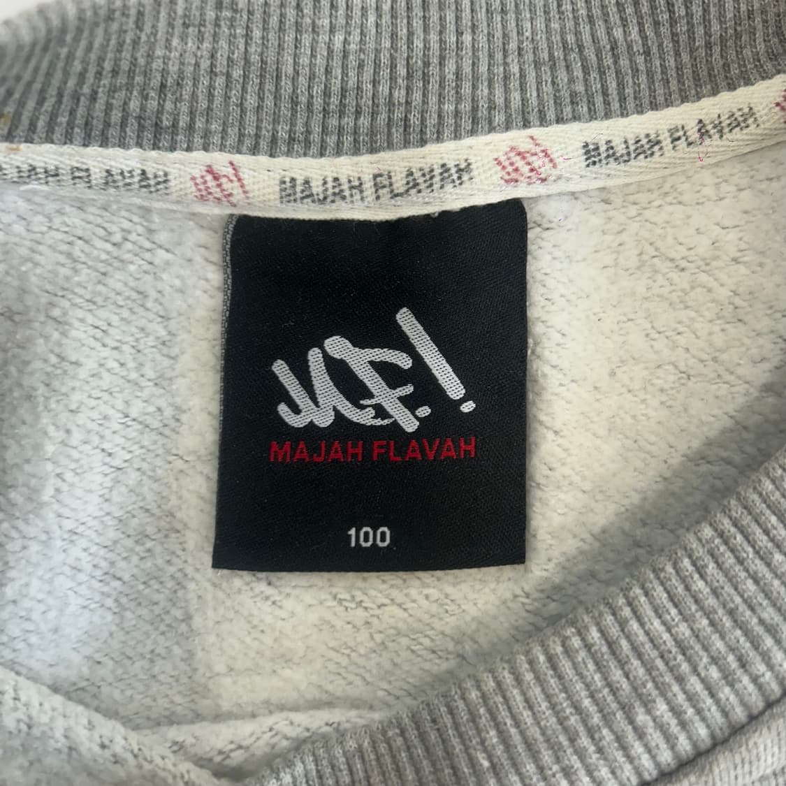 Mf.! 마자플라자 블랙 배색 그레이 맨투맨 상품이미지6