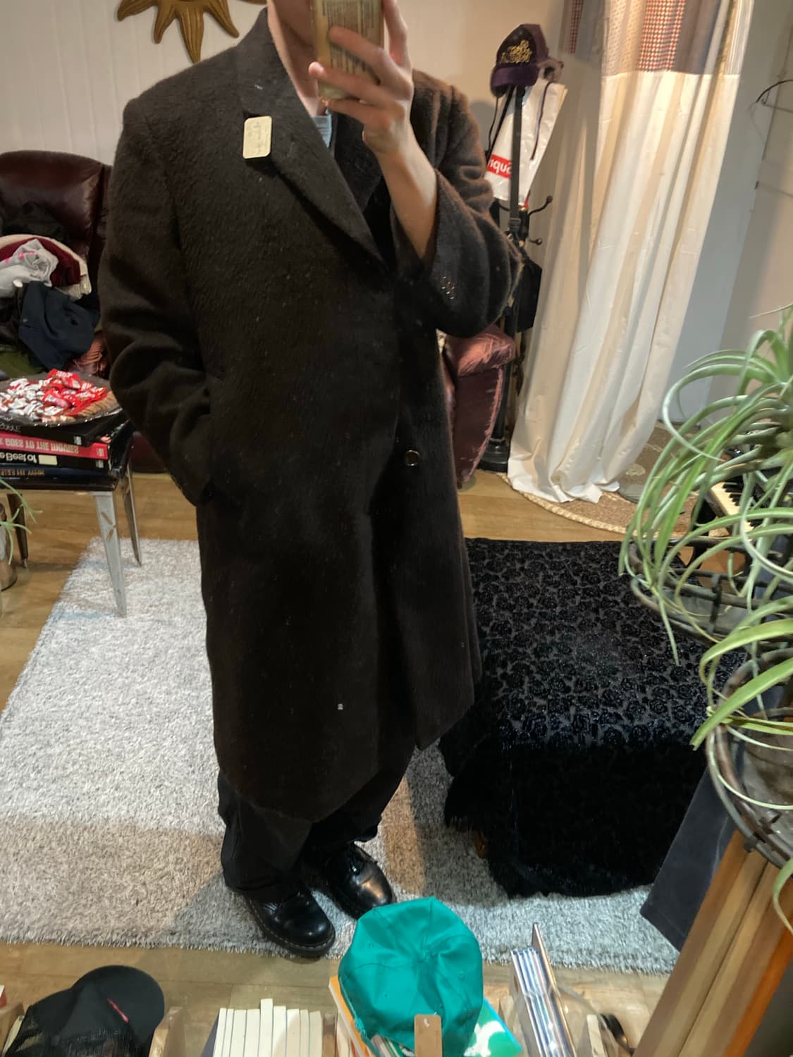 JPN vtg 싱글 캐시미어 코트 상품이미지2