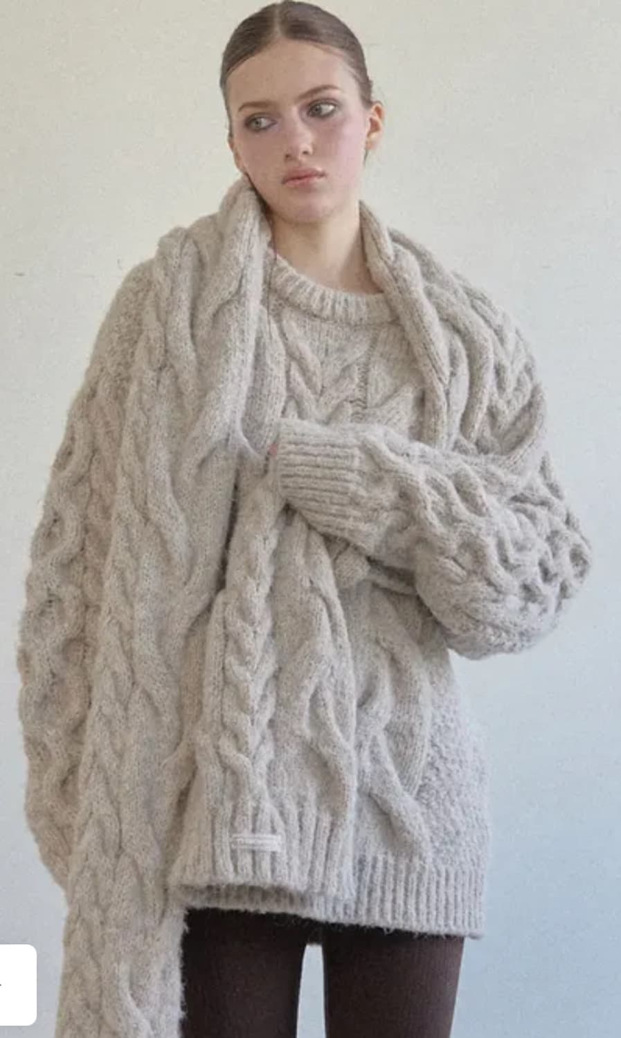 더오유 꽈배기 니트 상품이미지1