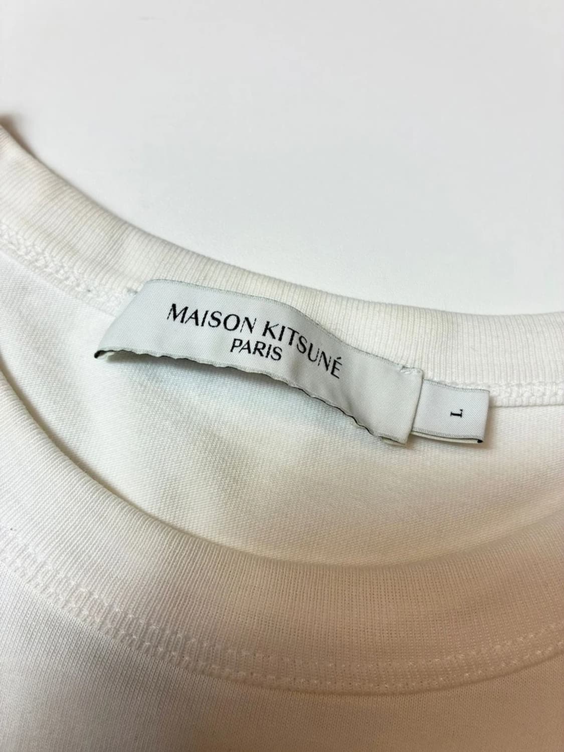 메종키츠네 베이직 폭스 헤드 패치 반팔 티셔츠 PN9690 상품이미지7