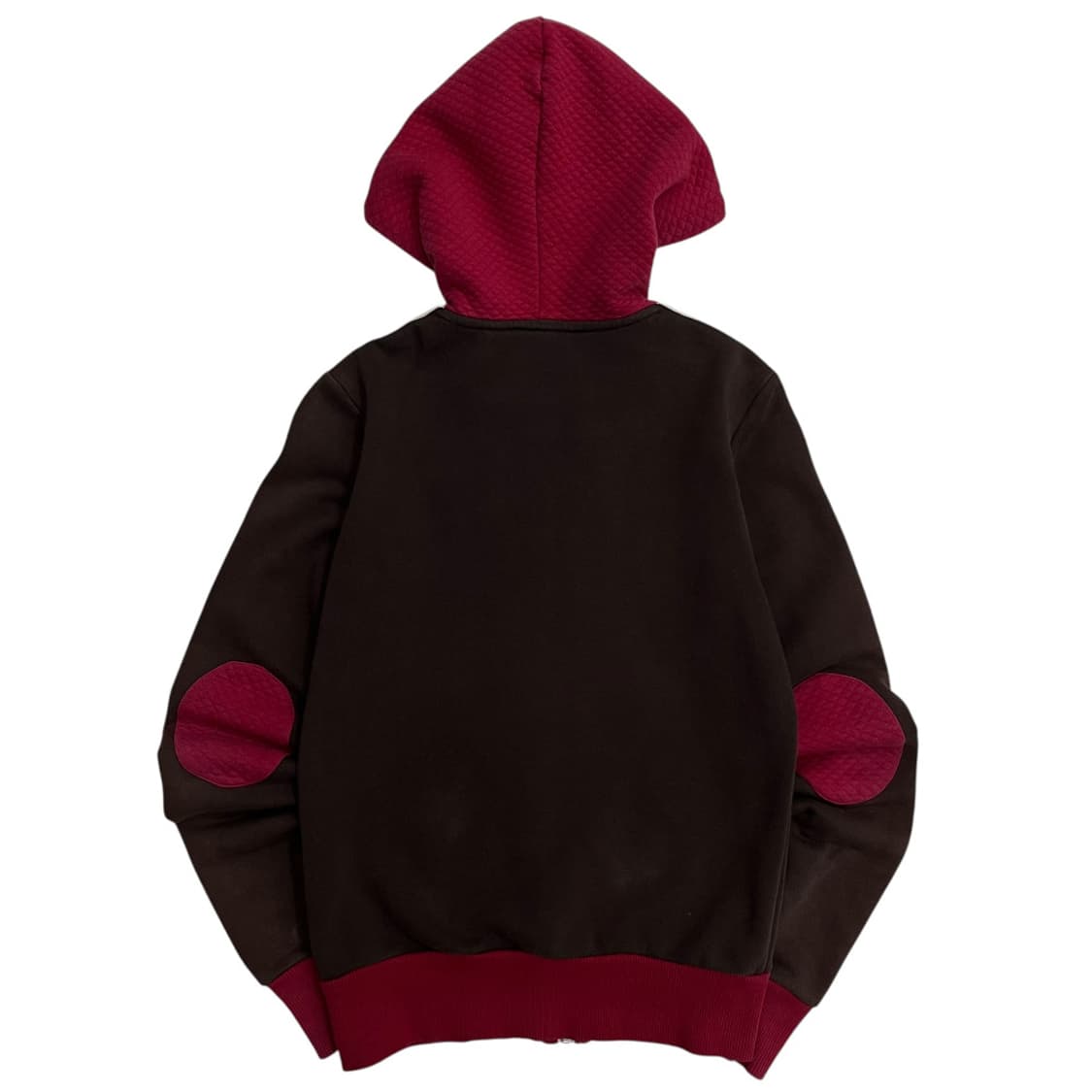 아디다스 버건디배색 화이트라인 브라운 후드집업 85 상품이미지3