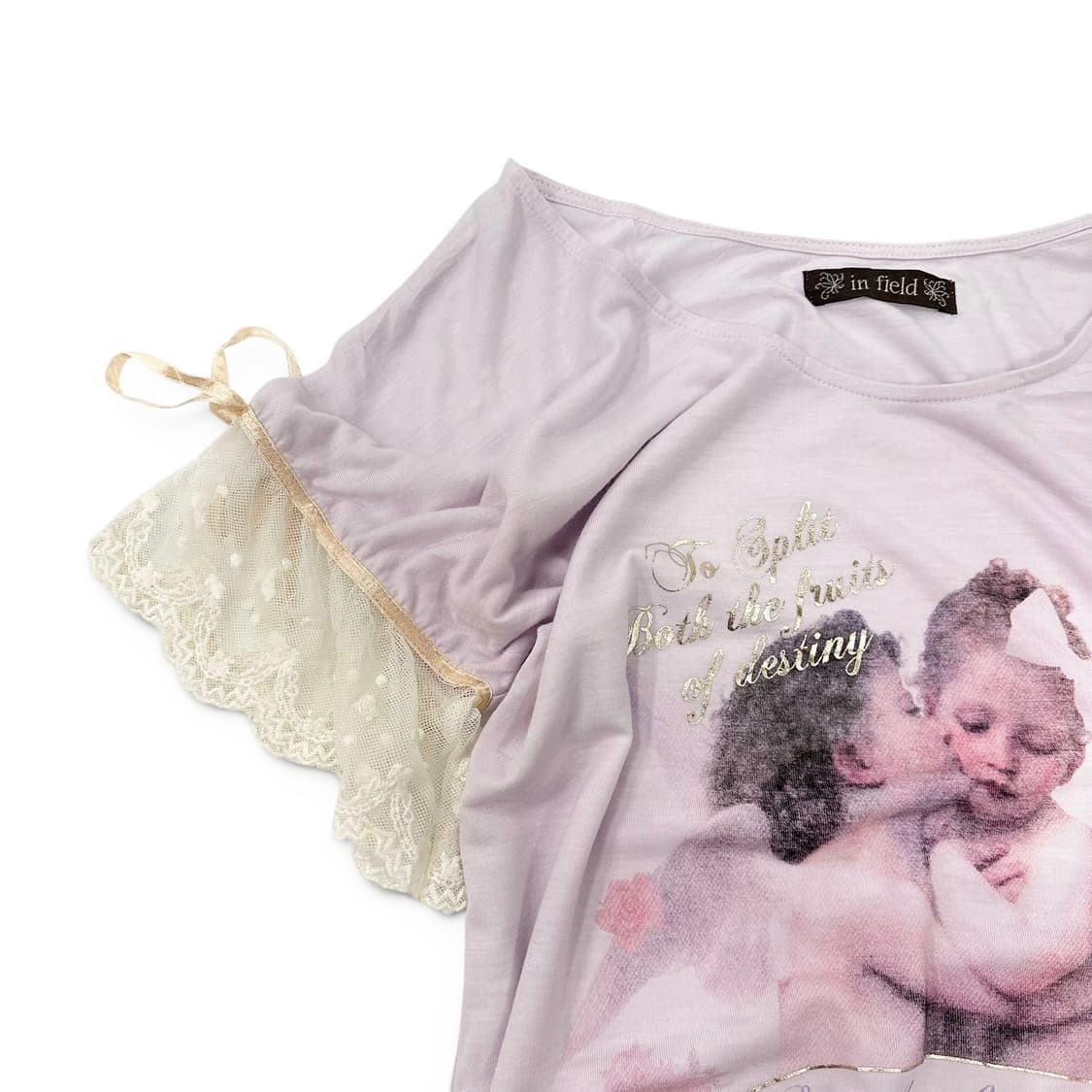 Baby Lace Light Plum Loose Top 상품이미지4