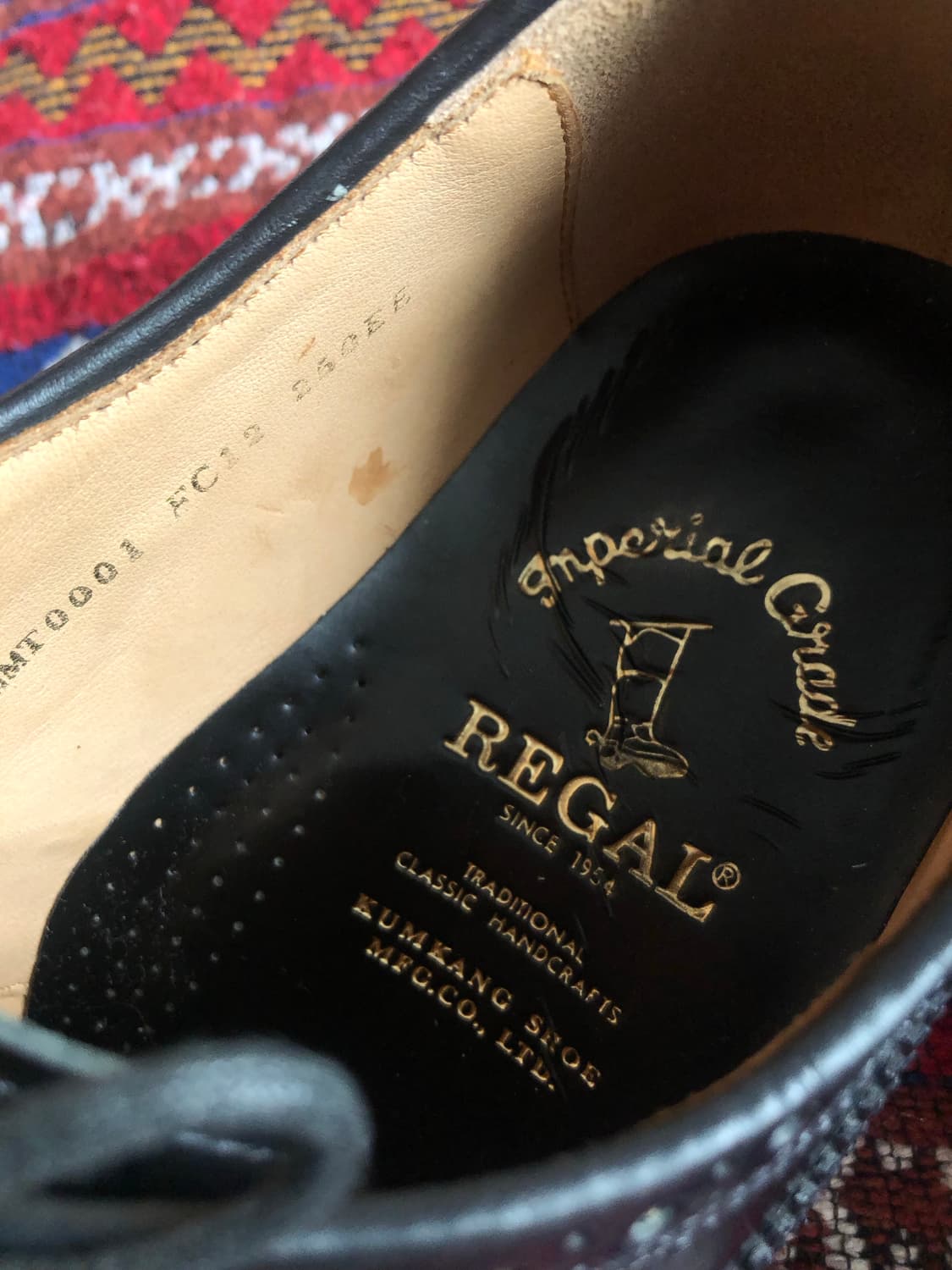 금강제화 리갈 블랙 윙팁 구두 250 상품이미지7