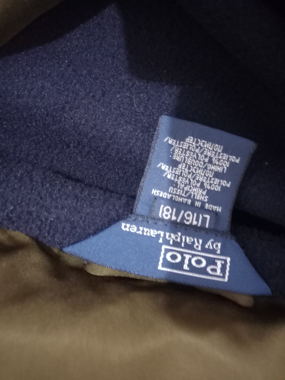 폴로 페리자켓 카키 블루종 기모 점퍼 90~95 상품이미지5