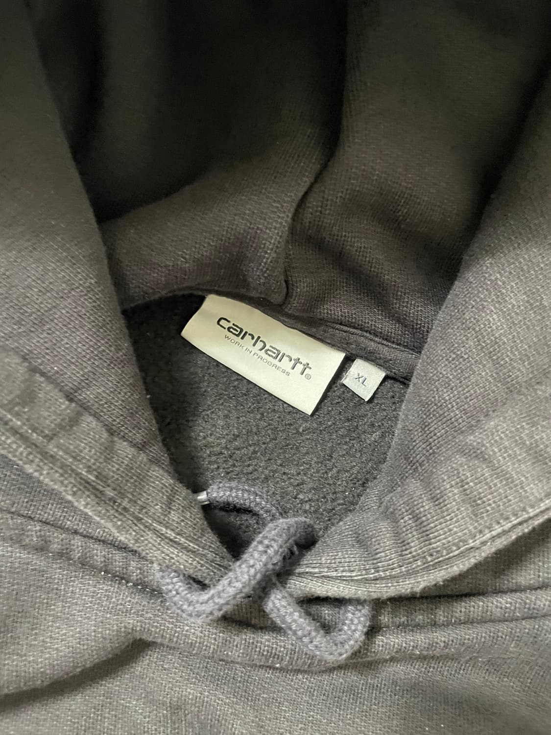 빈티지9. 칼하트 WIP 와일스 풀오버 후드 후드티 후디 블랙 기모 상품이미지3