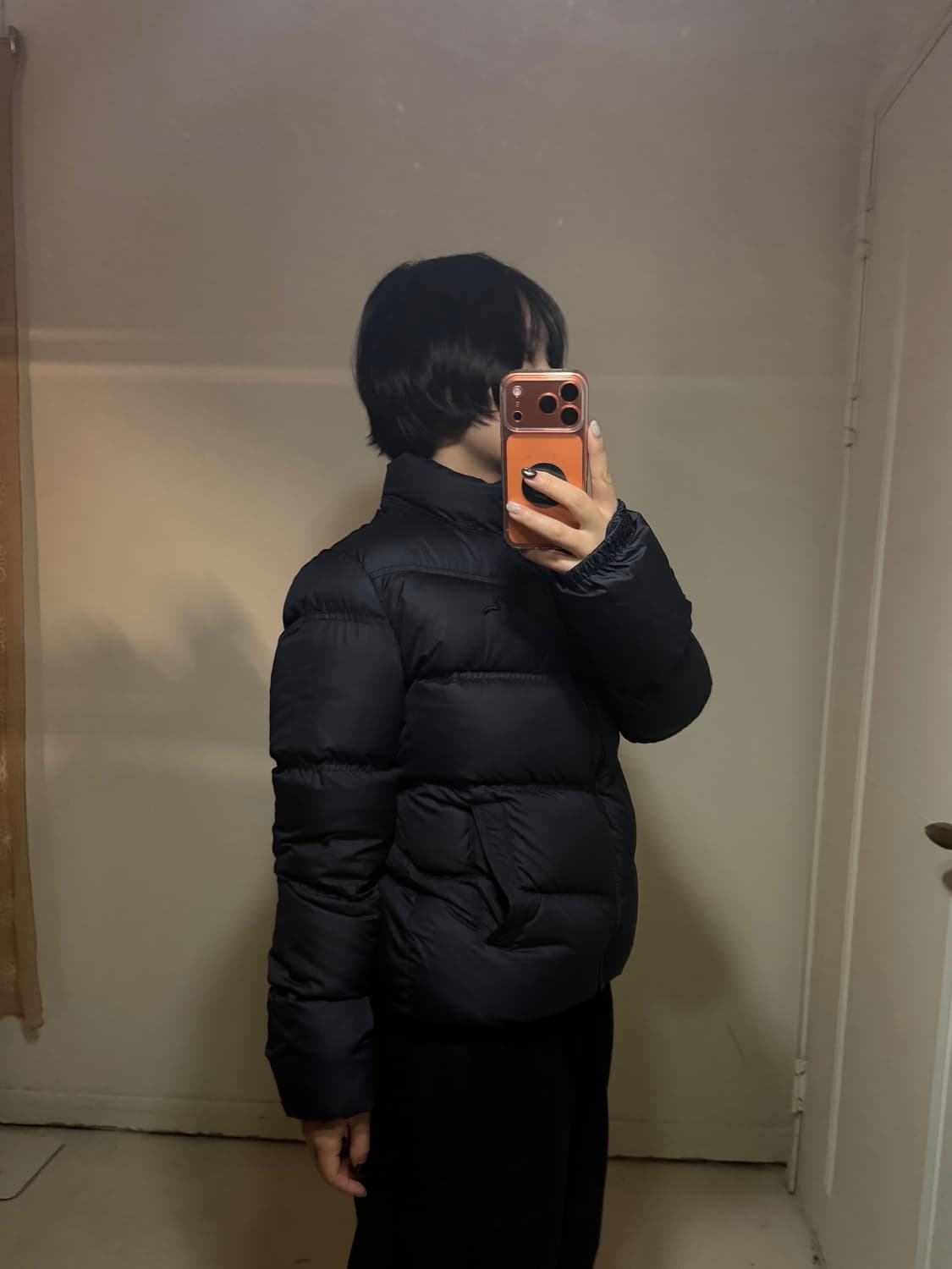 빈티지 에비수 네이비 구스다운 숏패딩  상품이미지3