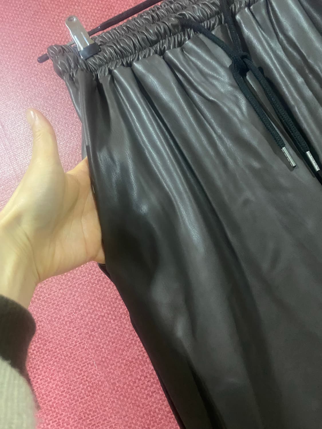 레더 조거 팬츠 상품이미지4