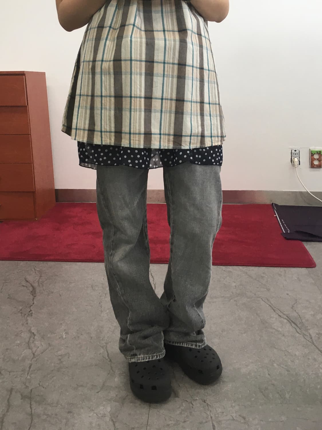 vintage diagonal side seam pants 상품이미지3