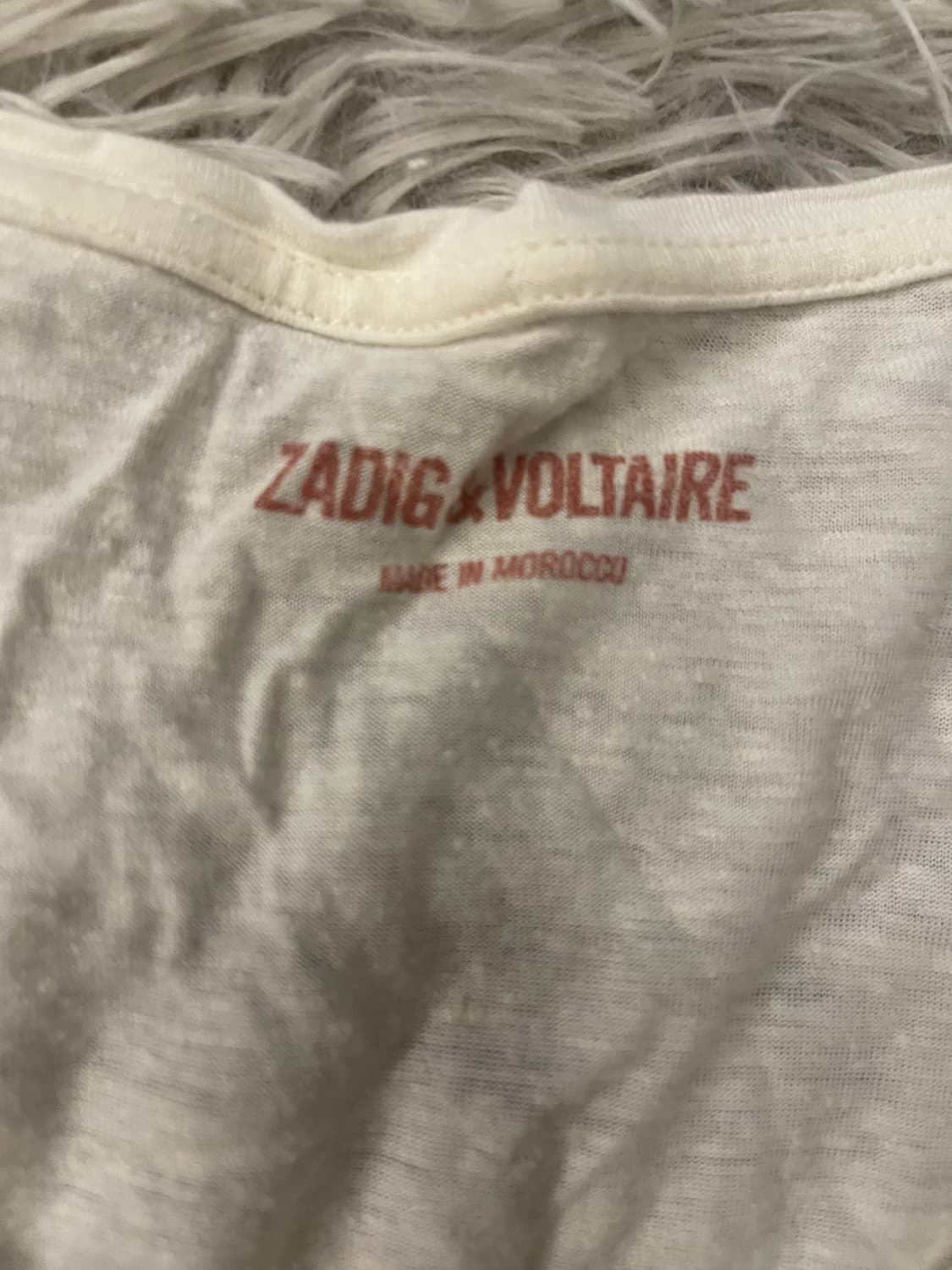 쟈딕앤볼테르 뱀 프린팅 린넨 반팔 티셔츠 상품이미지2