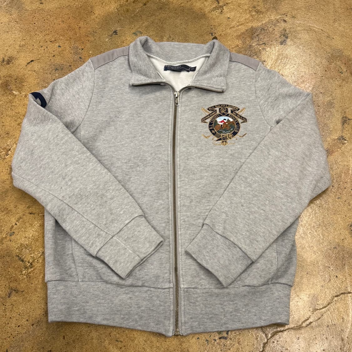 폴로 랄프로렌 그레이 집업 져지 트랙탑 상품이미지2