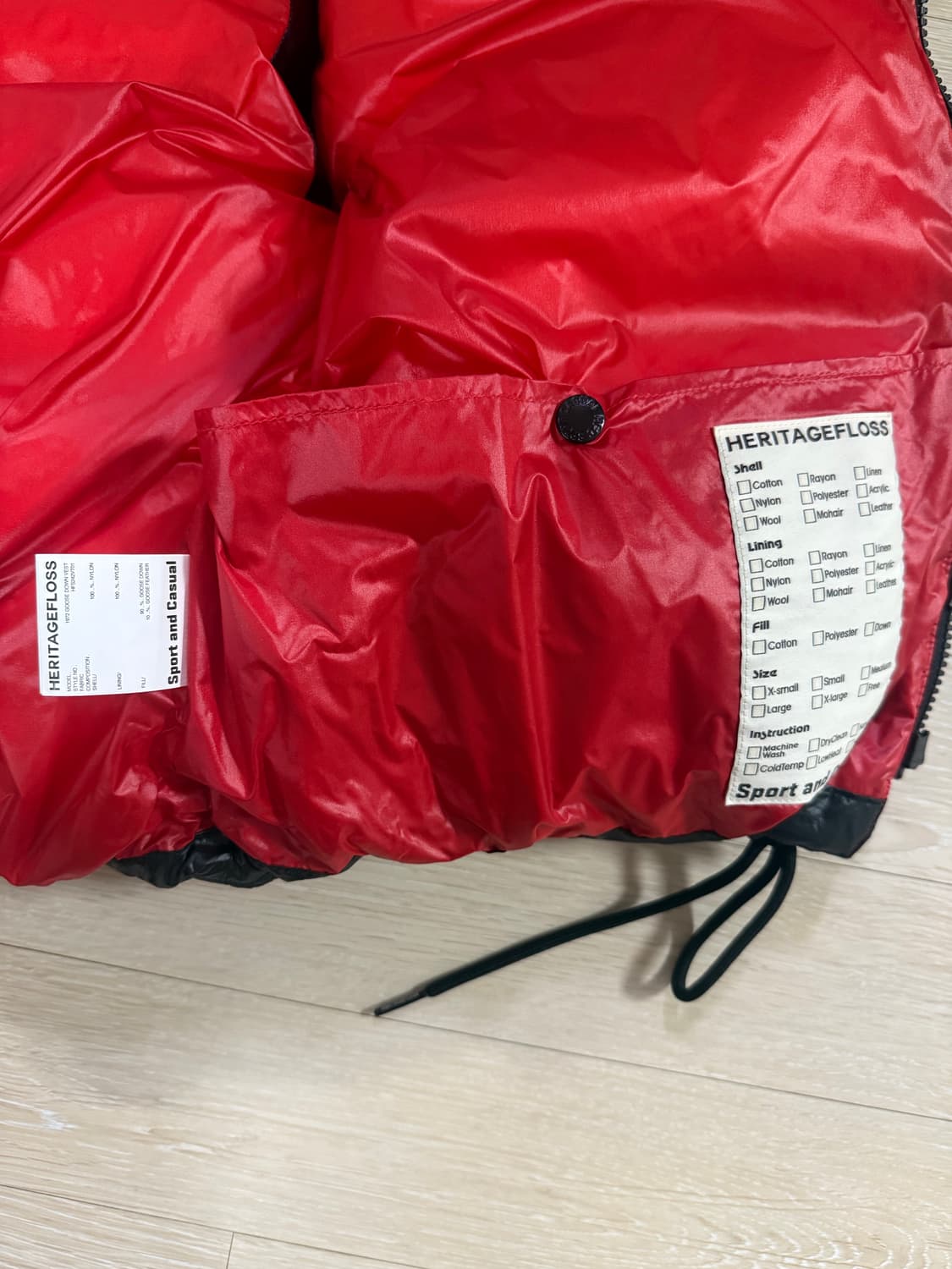 헤리티지플로스 1972 GOOSE DOWN VEST 상품이미지6