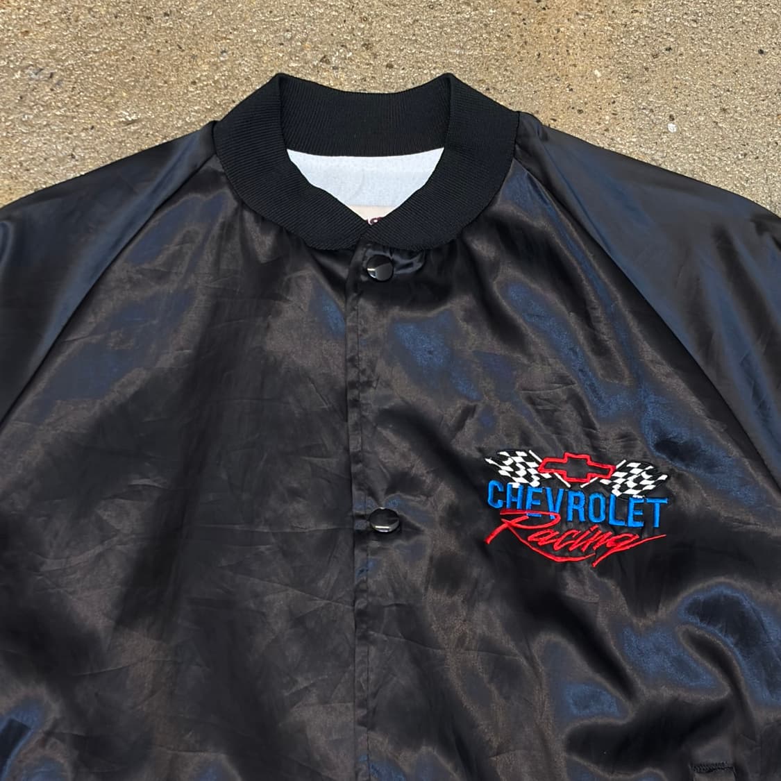 레어 90s Made in USA 빈티지 쉐보레 사틴 자켓 상품이미지6