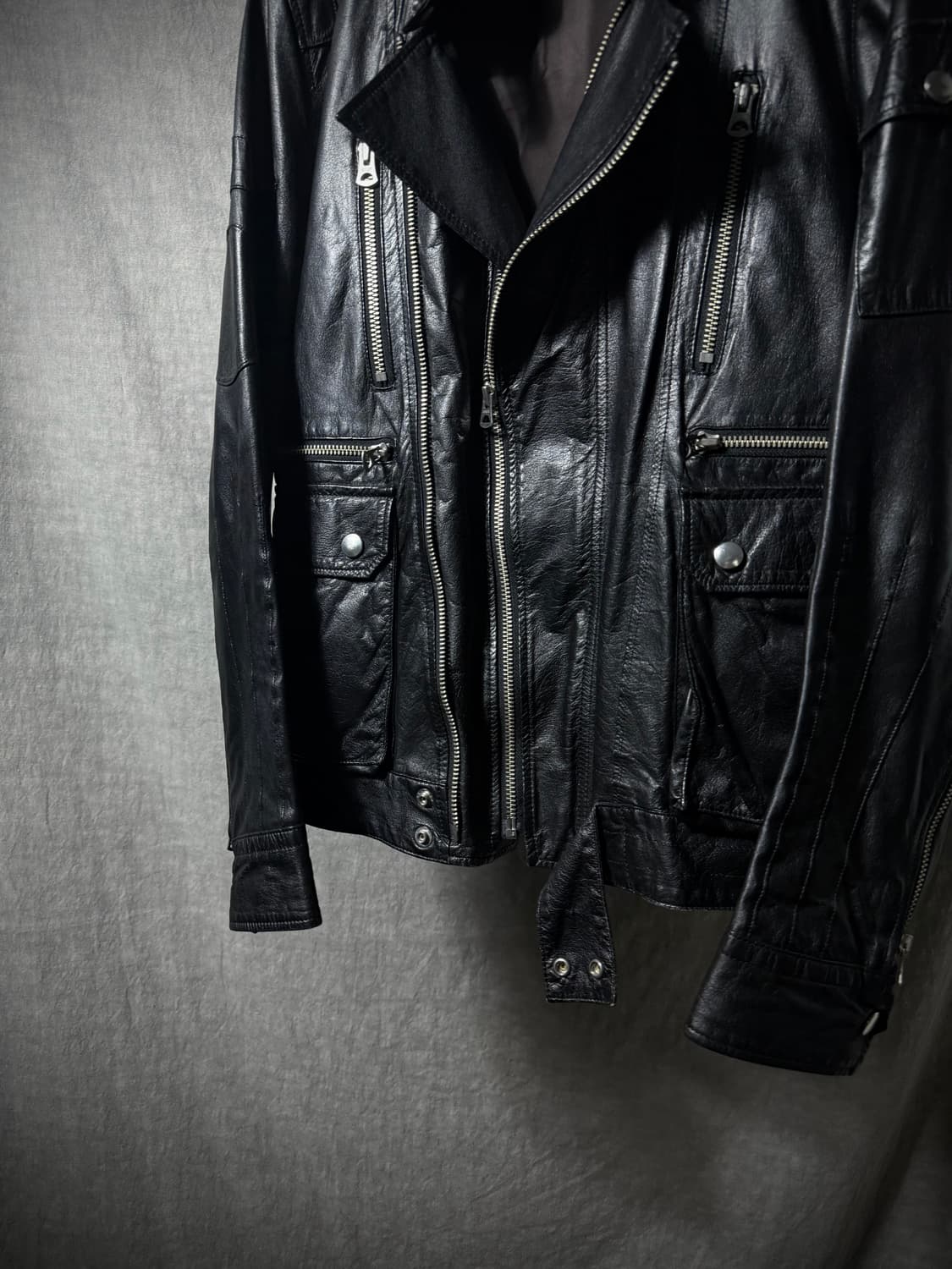 UNDERCOVER Cow Leather Riders Jacket  상품이미지5