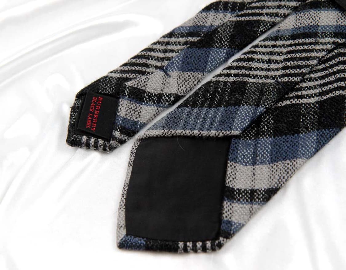 버버리 8.3cm A+등급 울 니트 블랙라벨 남자 명품 넥타이 상품이미지4
