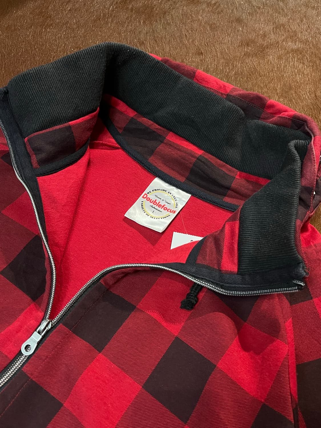 Doublefocus 체크 집업 상품이미지6