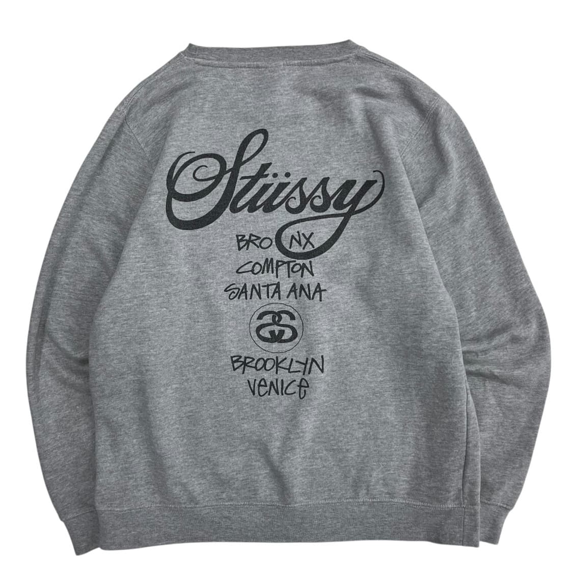 스투시 센터로고 그레이 맨투맨 상품이미지3