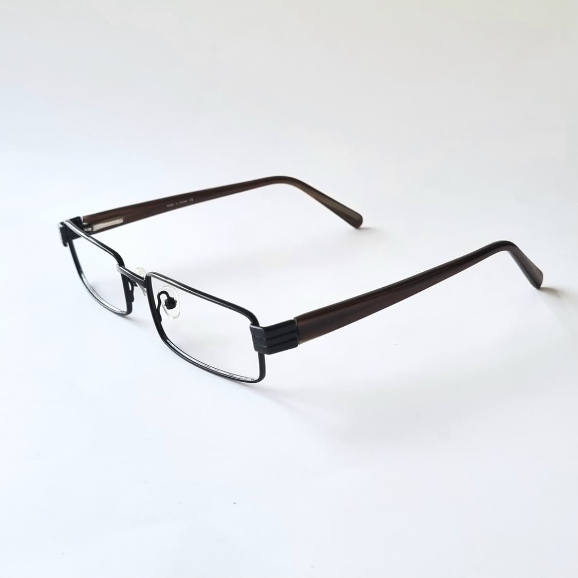 데드스탁 긱시크 지적인 무드, 슬림 직각 메탈 안경테 656 상품이미지2