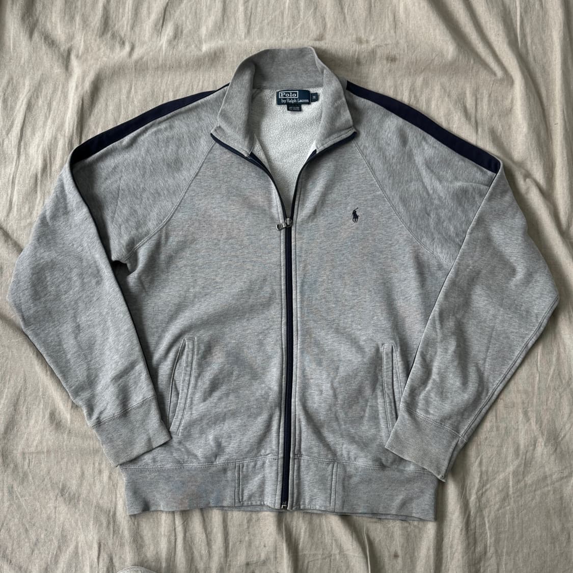  폴로랄프로렌 빈티지 사이드라인 그레이 집업 자켓 M 상품이미지1