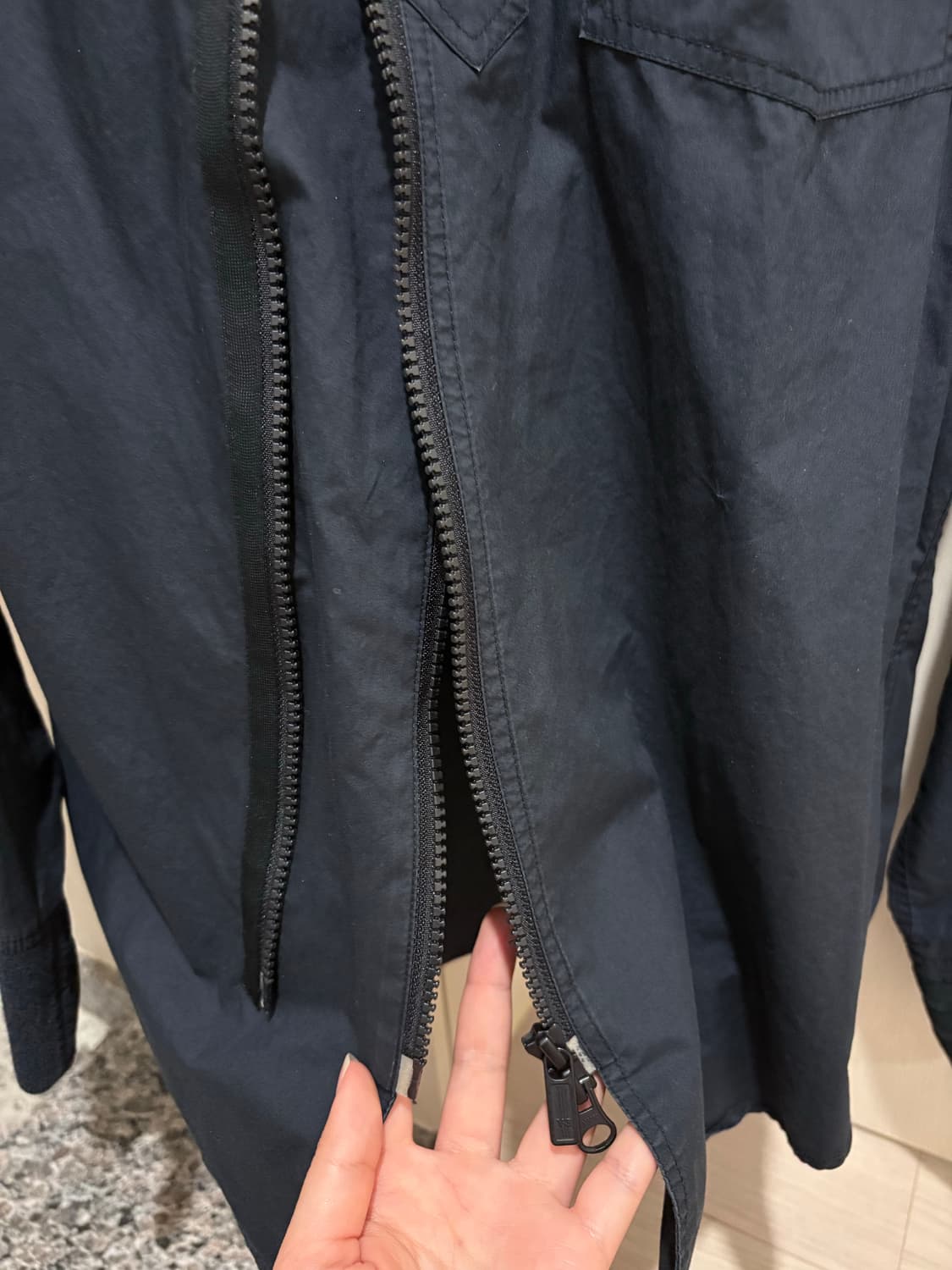Y-3 블랙 투웨이 집업 셔츠 상품이미지4
