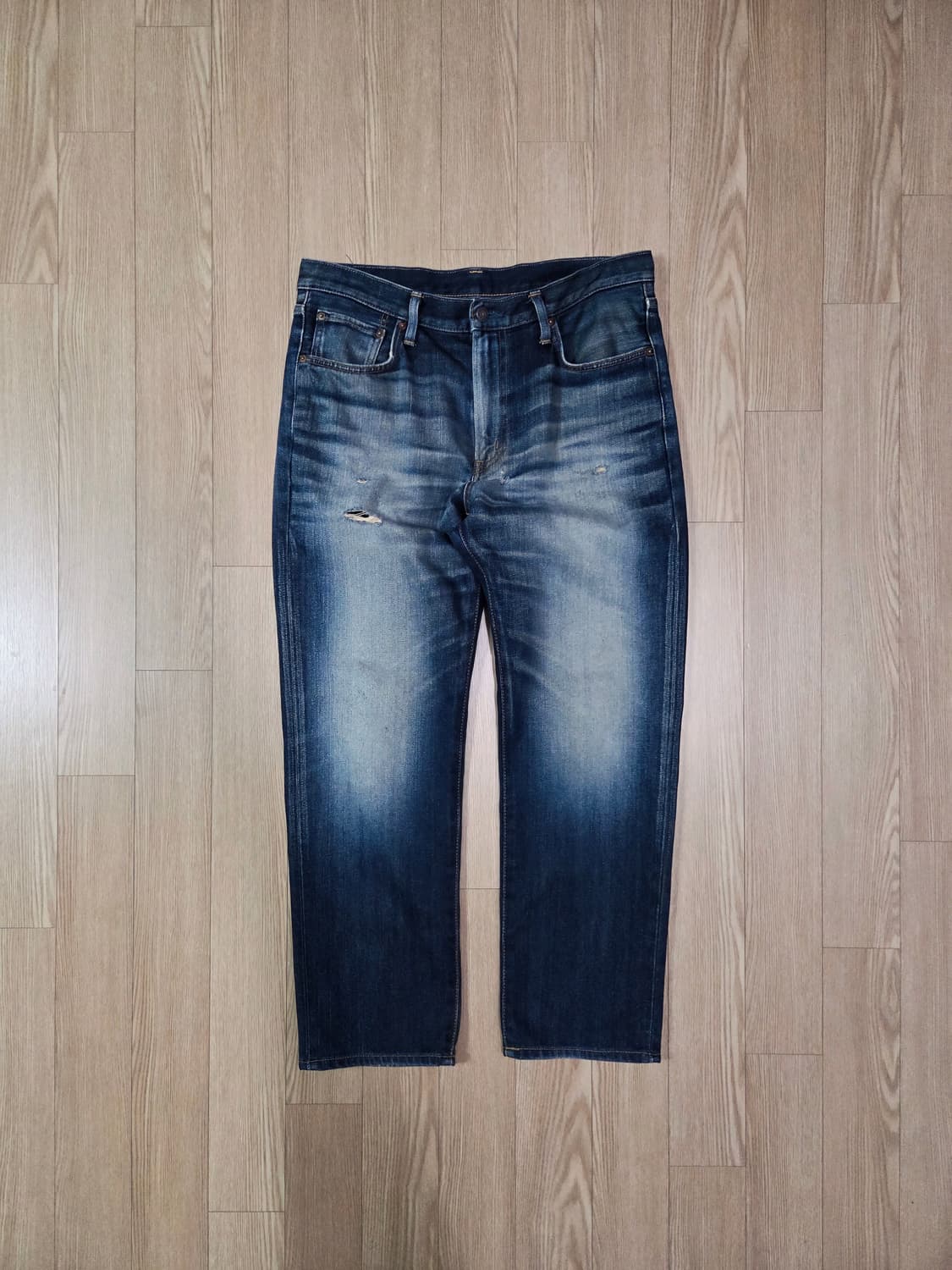 에드윈 재팬 메이드 블루 워싱 데님 팬츠 상품이미지1