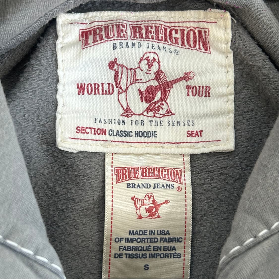 True religion 트루릴리젼 스티치 그레이 후드집업  상품이미지6