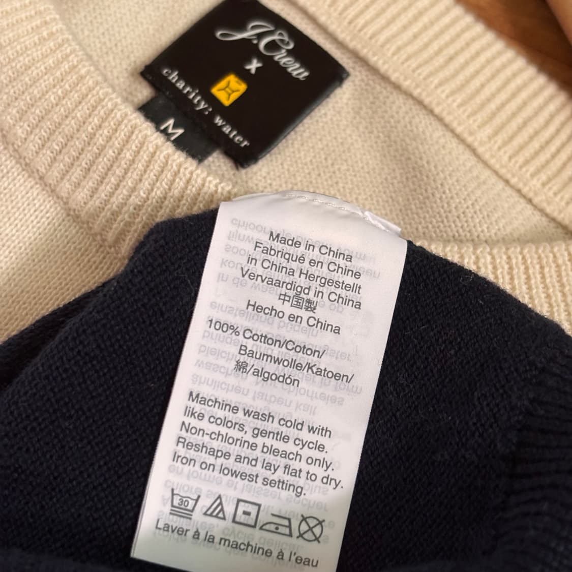 새제품급 JCREW 제이크루 니트 웨이브 패턴 M 워터 채러티 상품이미지8