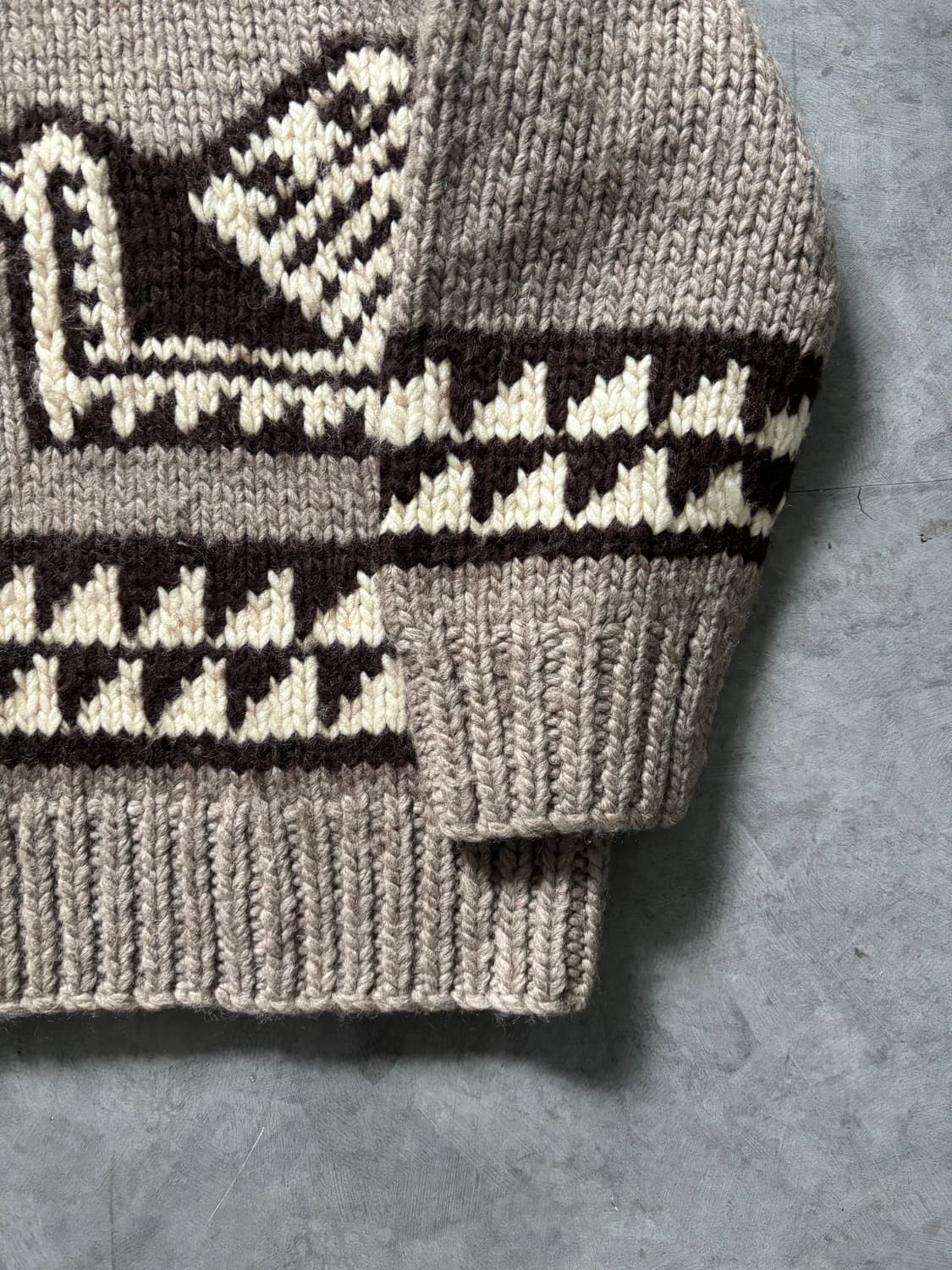 Polo 폴로 진스 헤비 울 코위찬 니트 집업  상품이미지8