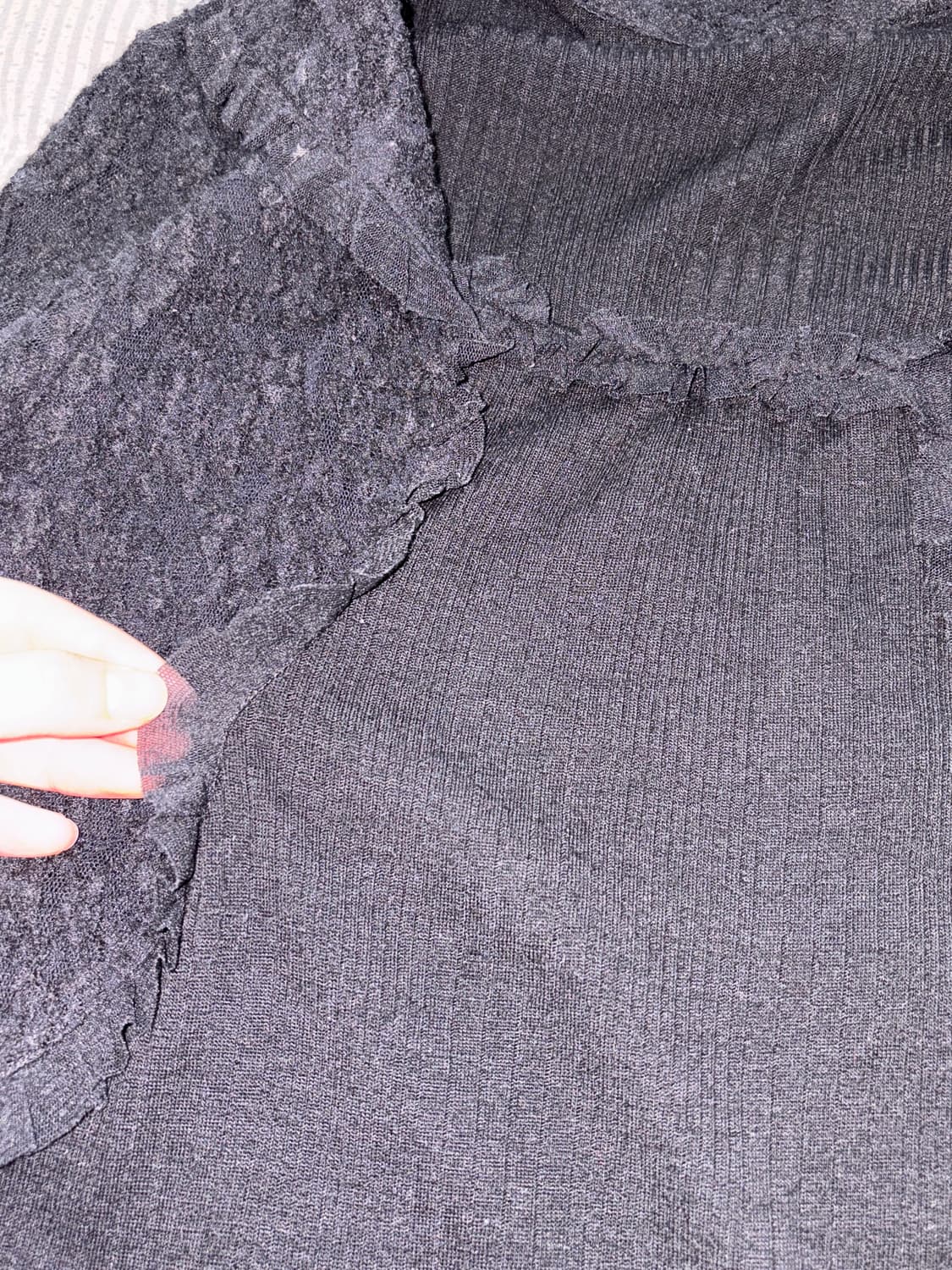 블랙 레이스탑 상품이미지7