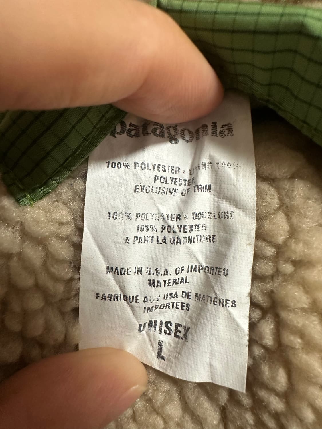 파타고니아 글리세이드 오트밀/그린 L 상품이미지3