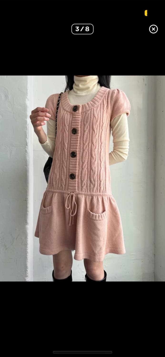 버버리 니트원피스 네이비 상품이미지3