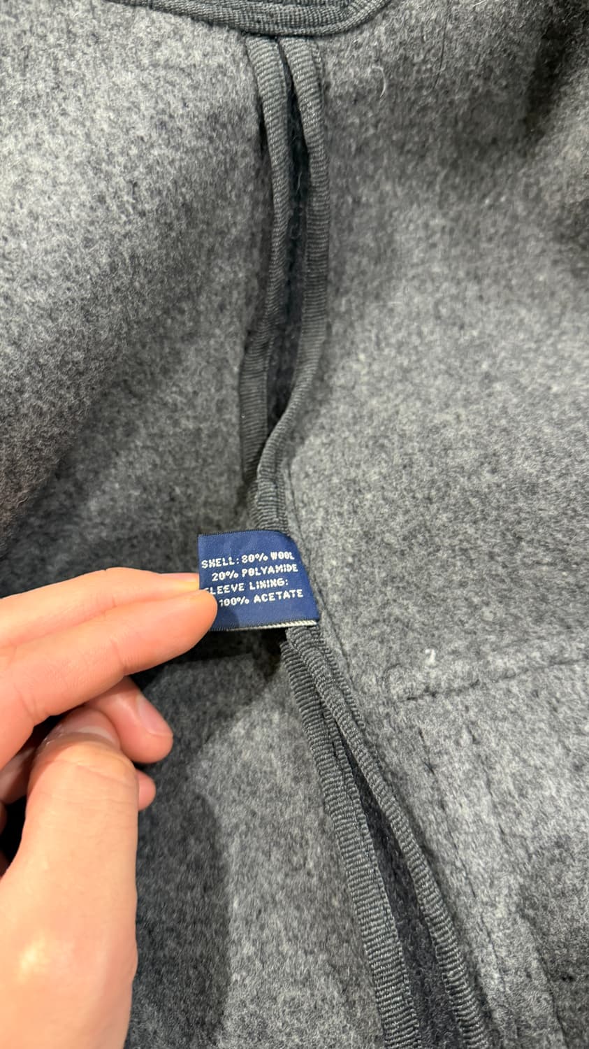 브룩스 브라더스 울 더플코트 떡볶이코트 차콜 XXL 상품이미지4