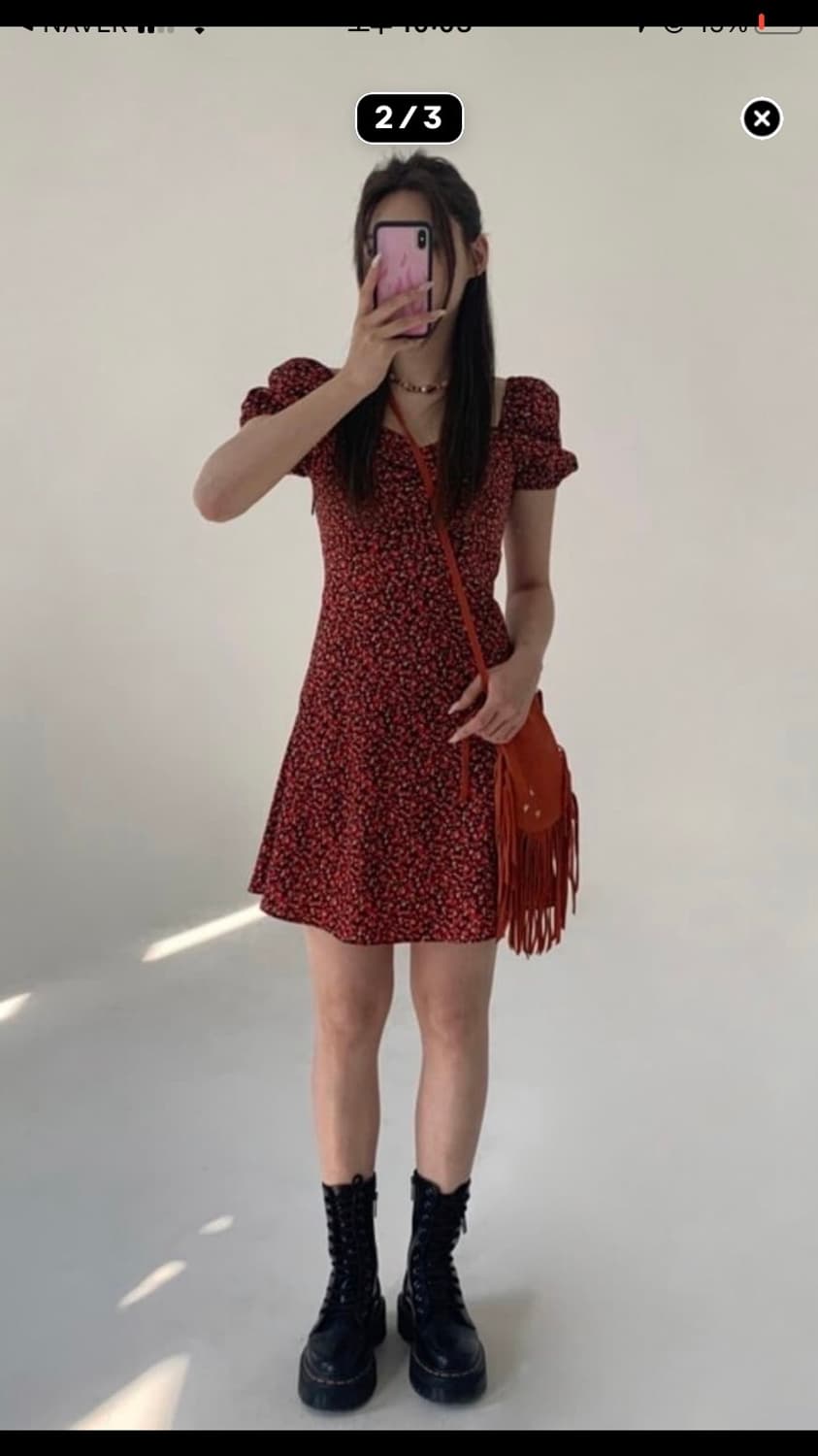 루루서울 레드팬지 원피스 상품이미지2