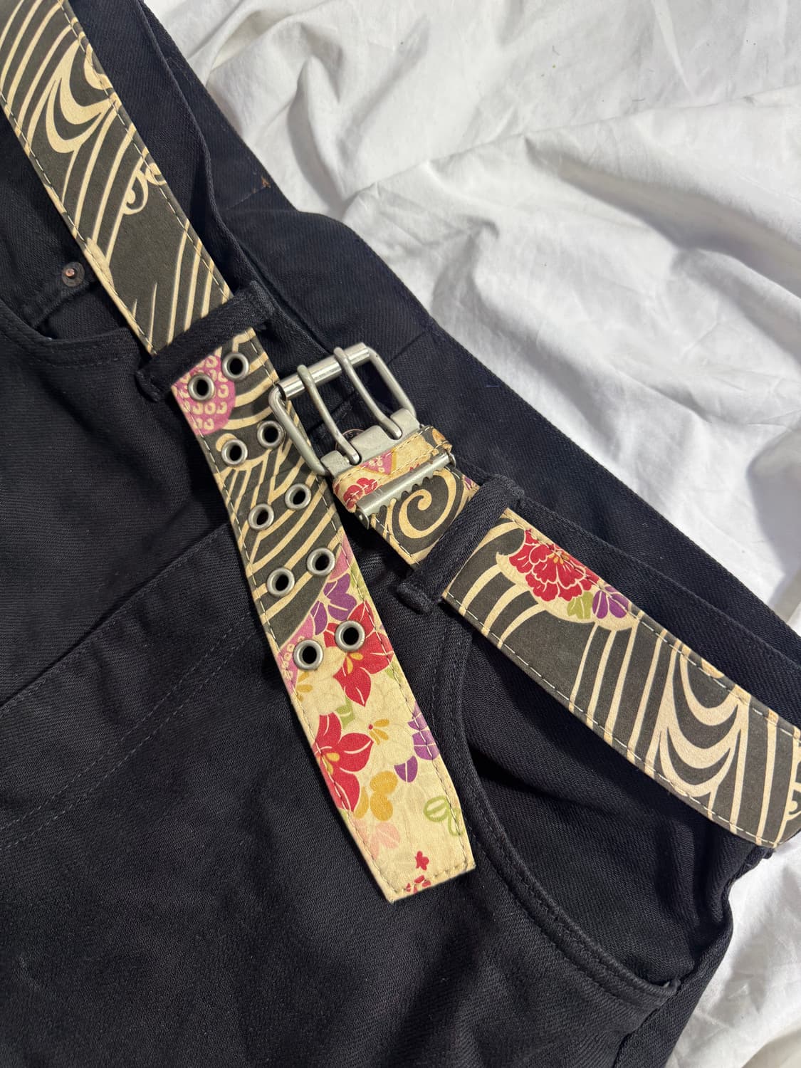 빈티지 오리엔탈 레더 벨트 상품이미지3