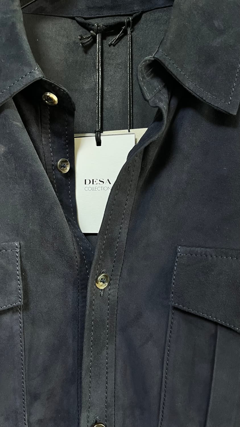 DESA 스웨이드 셔츠 navy 상품이미지2