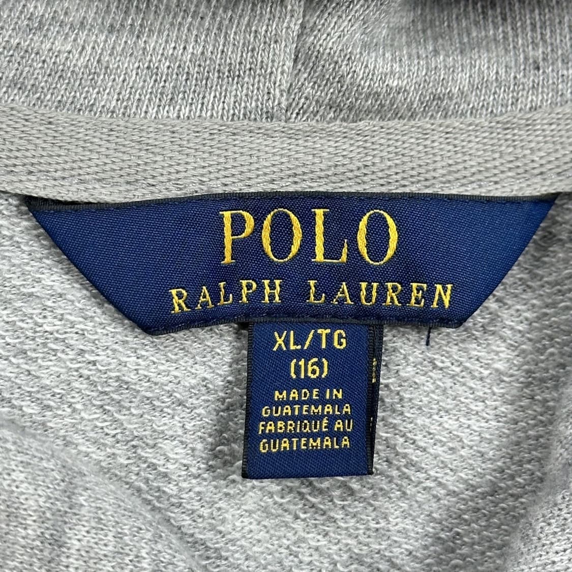 폴로 랄프로렌 포니 걸즈 그레이 후드집업 (실측 XS 여성추천) 상품이미지5